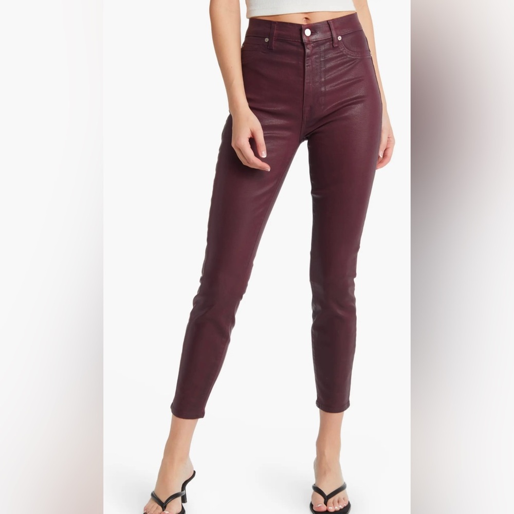 7 For All Mankind Burgundy Skinny Jeans